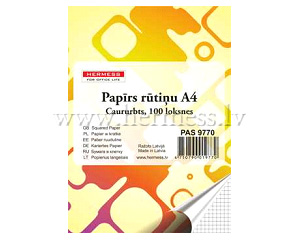 Paprs rtiu, caururbts, A4, 100 lapas